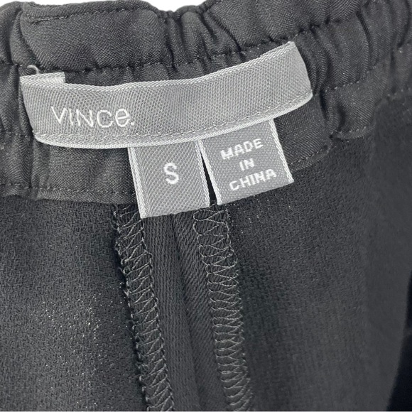 Vince Black Viscose and Leather Striped Jogger Size S - Picture 4 of 6